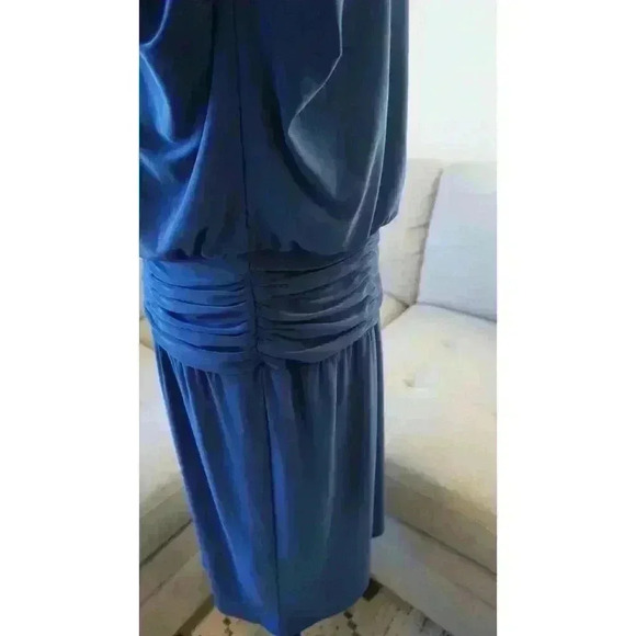 Evan-Picone Women's Long-Sleeve Blue Dress, Size 14 - Picture 11 of 14